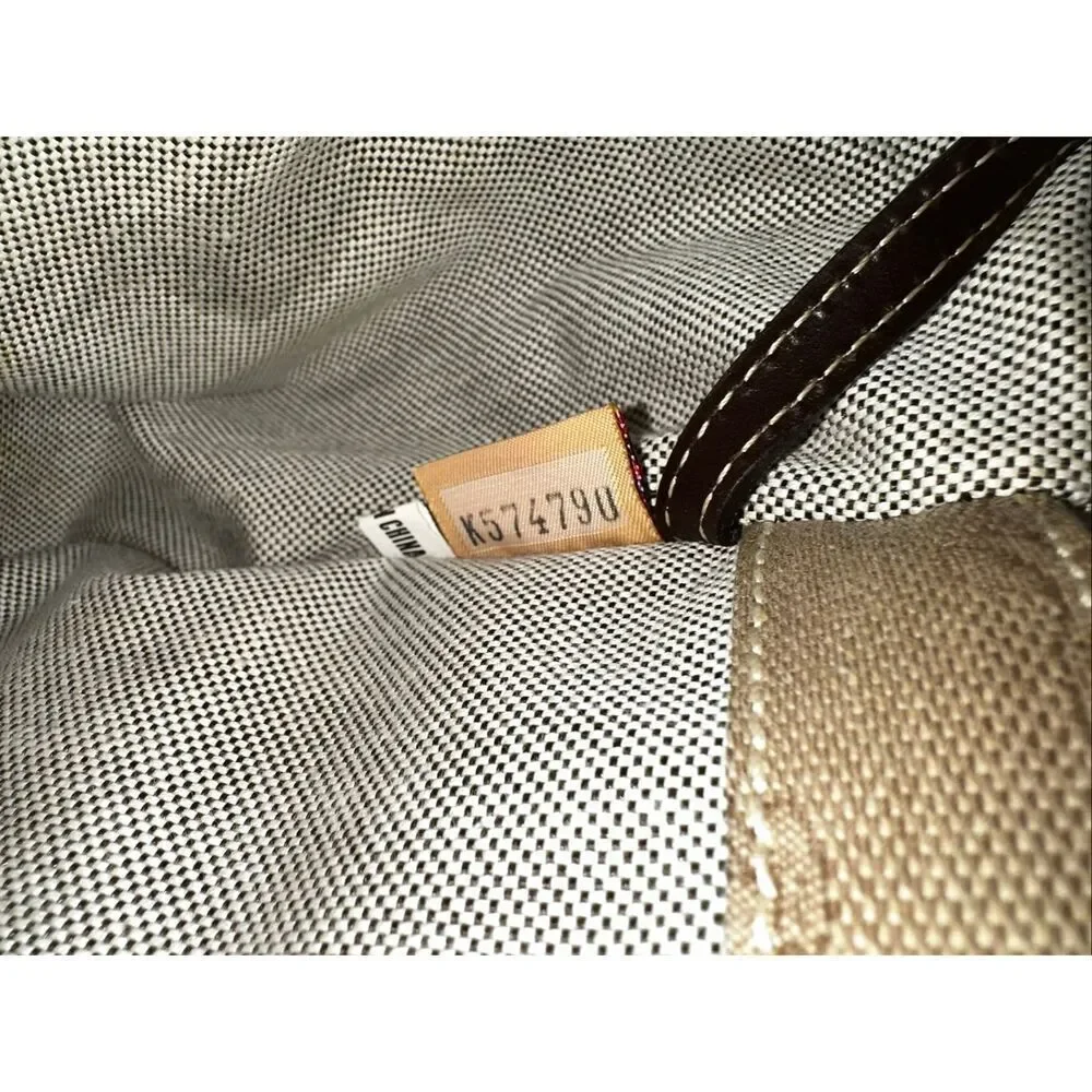 Vintage Dooney & Bourke Donegal Signature Canvas Tote